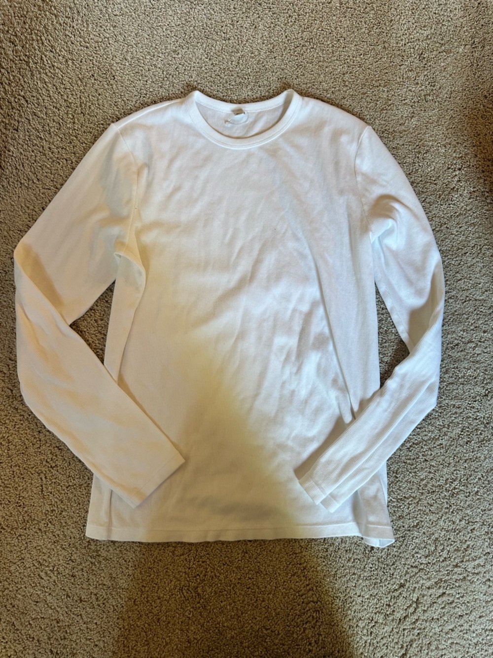 Uniqlo Women's Cream Scoop Neck Knit Sweater
